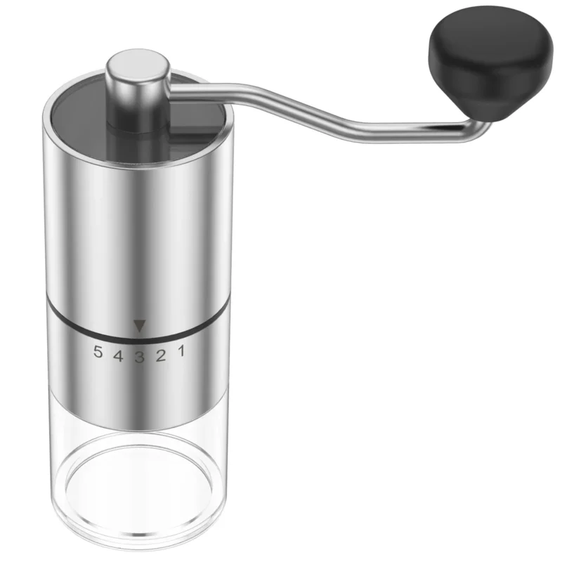 Stainless Steel Conical Burr Manual Coffee Grinder with Adjustable Settings for Espresso to French Press - Image 7