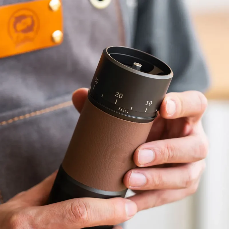 Premium Stainless Steel Manual Coffee Grinder with Titanium Burrs for Precision Brewing - Image 2