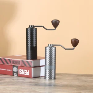 Premium Stainless Steel Manual Coffee Grinder with Diamond Burr for Precision Grinding