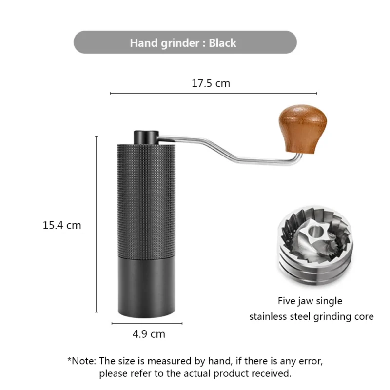 Premium Stainless Steel Manual Coffee Grinder with Precision Burr for Consistent Brew - Image 4