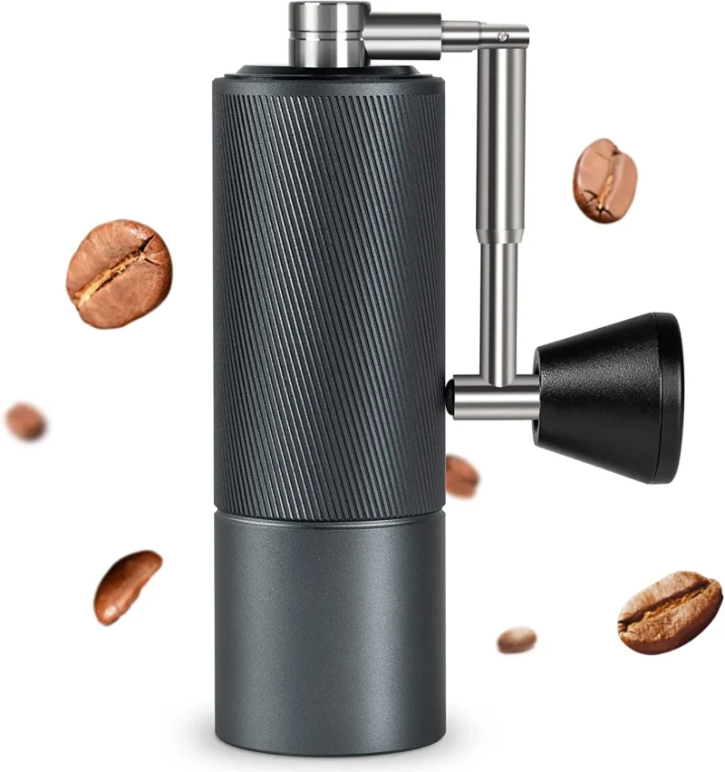 Foldable Stainless Steel Conical Burr Manual Coffee Grinder with Adjustable Settings for Travel - Image 8