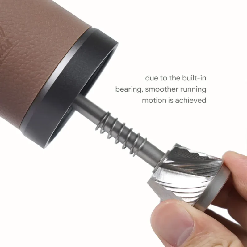 Premium Stainless Steel Manual Coffee Grinder with 40mm Burrs for Precision Brewing - Image 3